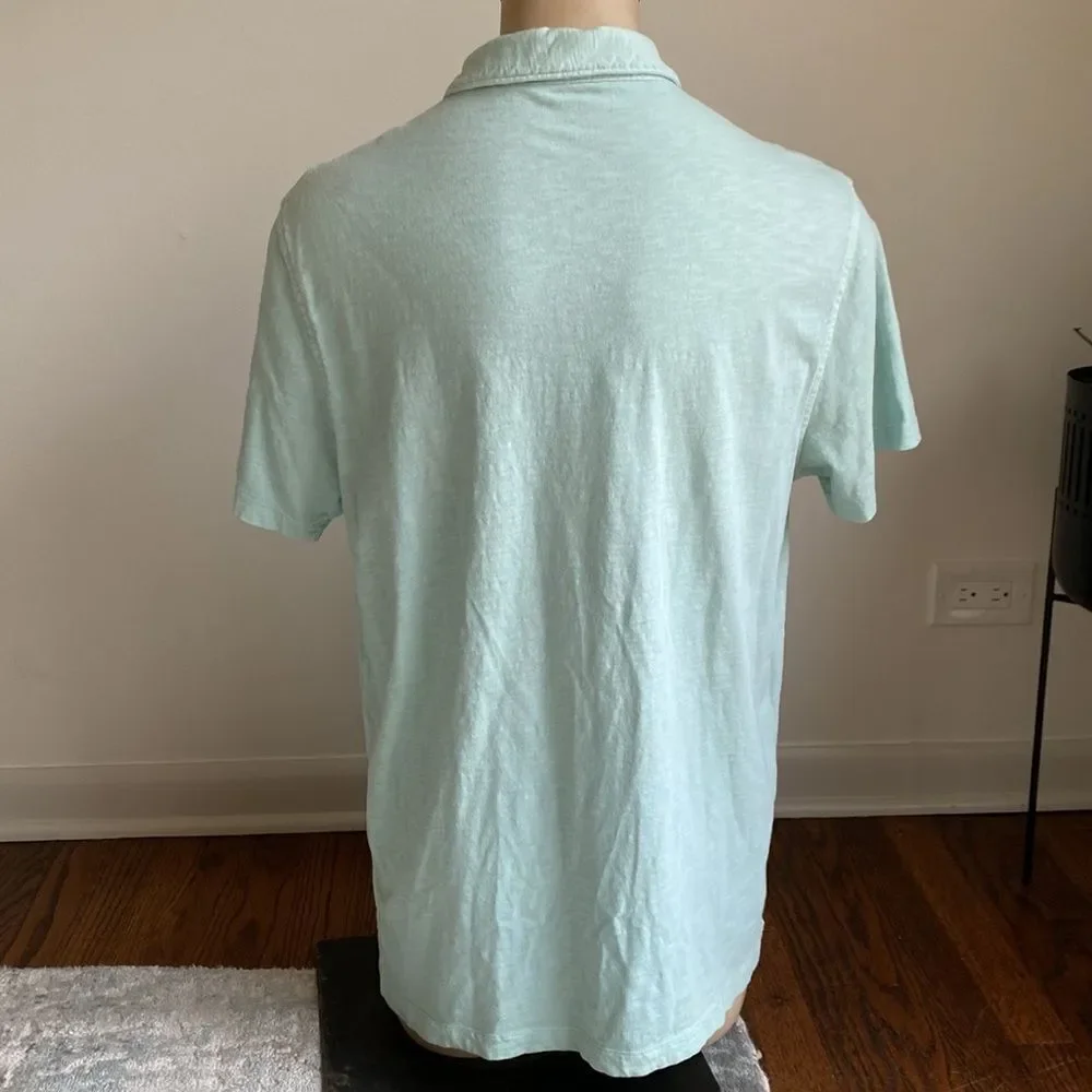 J Crew Men’s XXL Short Sleeve Polo Chest Pocket Extra Button
